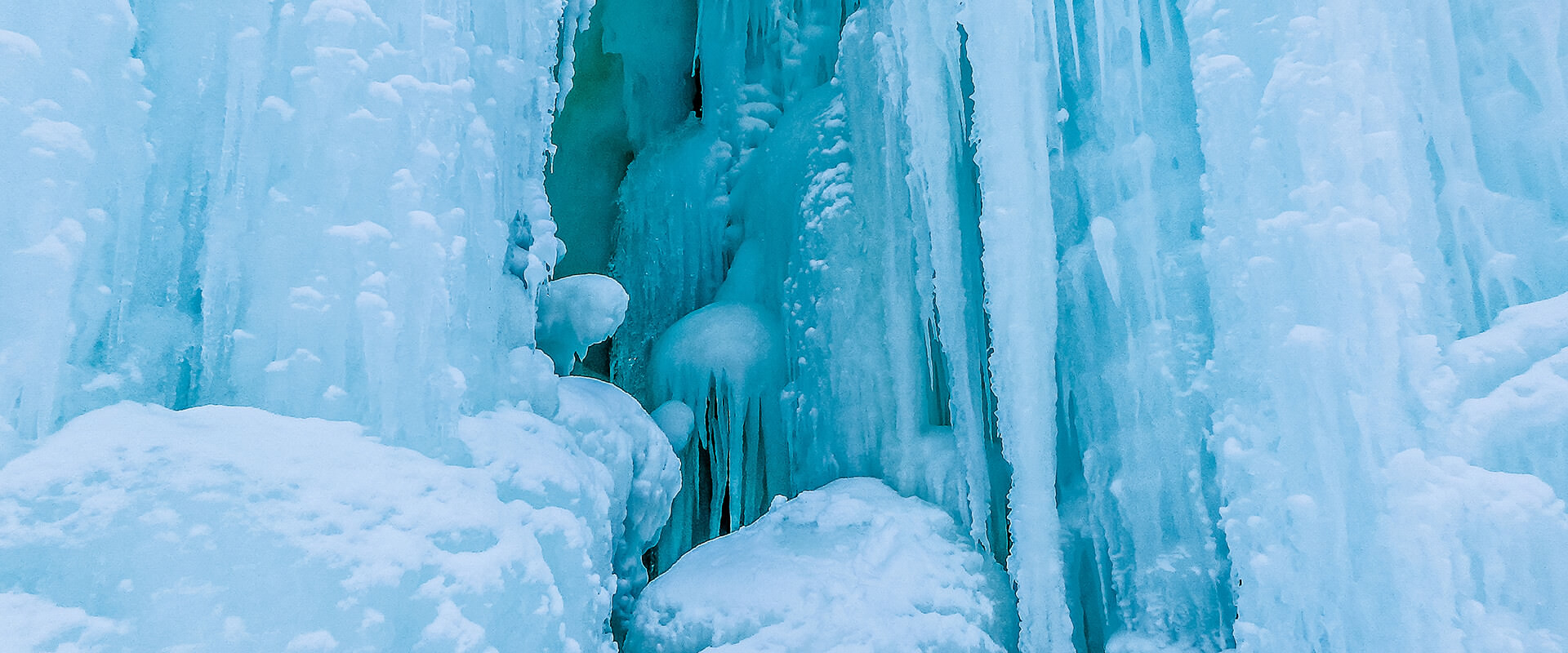 Blue Ice near Mackinaw City